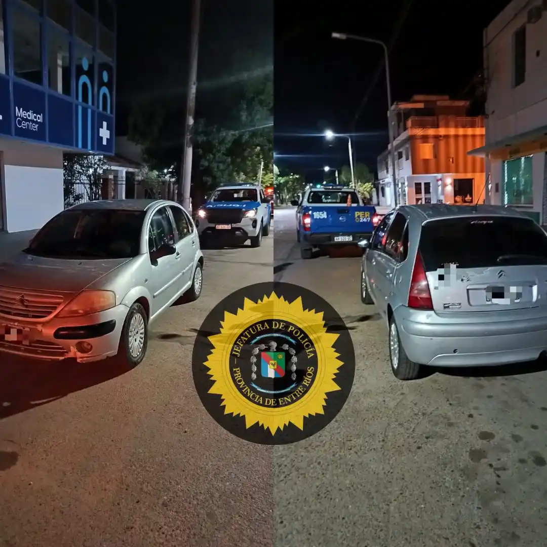 Villaguay: conductor alcoholizado colisionó una camioneta, se dio a la fuga y fue interceptado dos veces