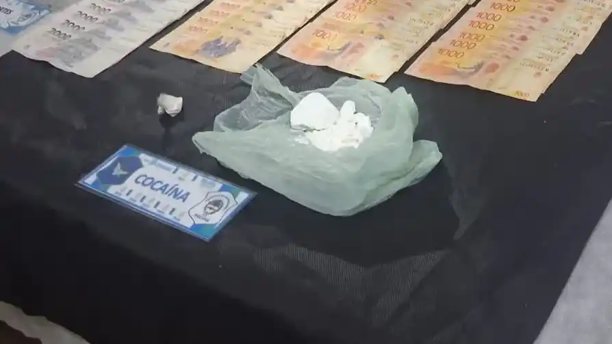 La cocaína secuestrada en un inmueble de Quequén durante un operativo policial