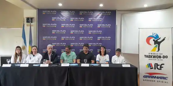 Se presentó la Copa del Mundo de Taekwondo en Mar del Plata