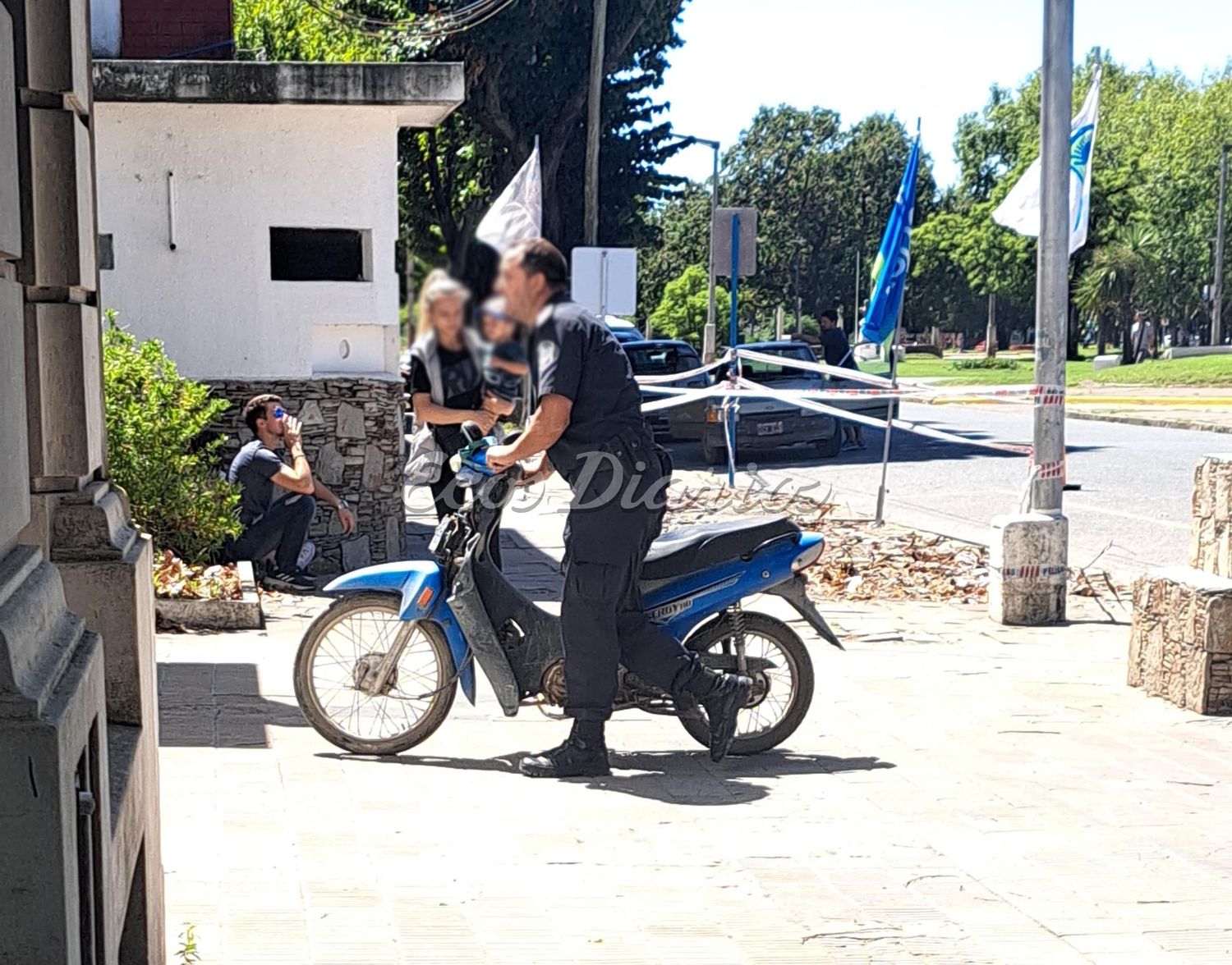 En la Comisaría. La moto implicada