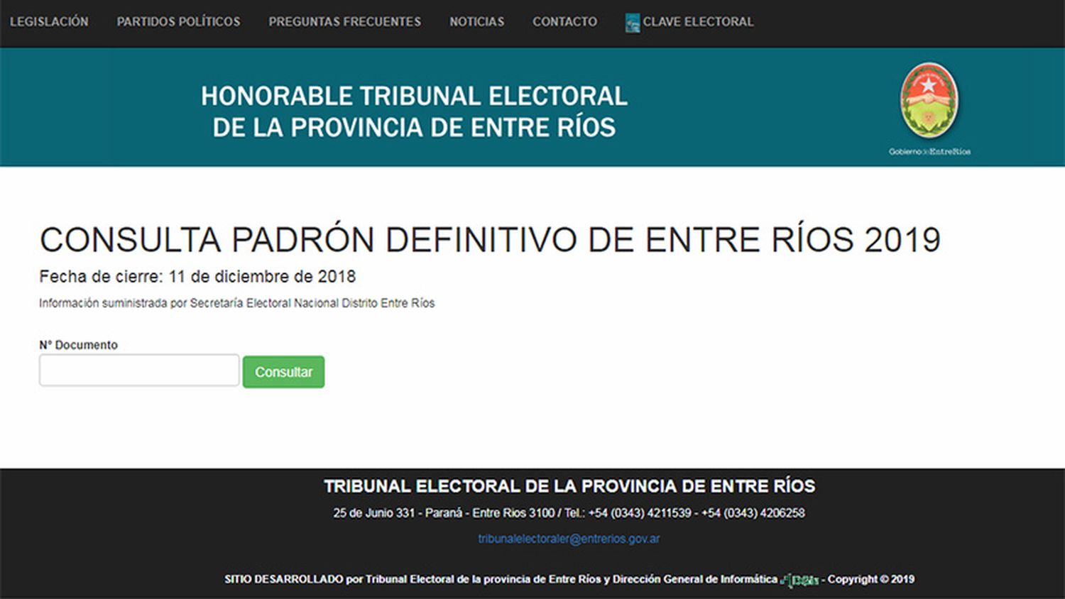 El padrón web presenta serios inconvenientes al ser consultado