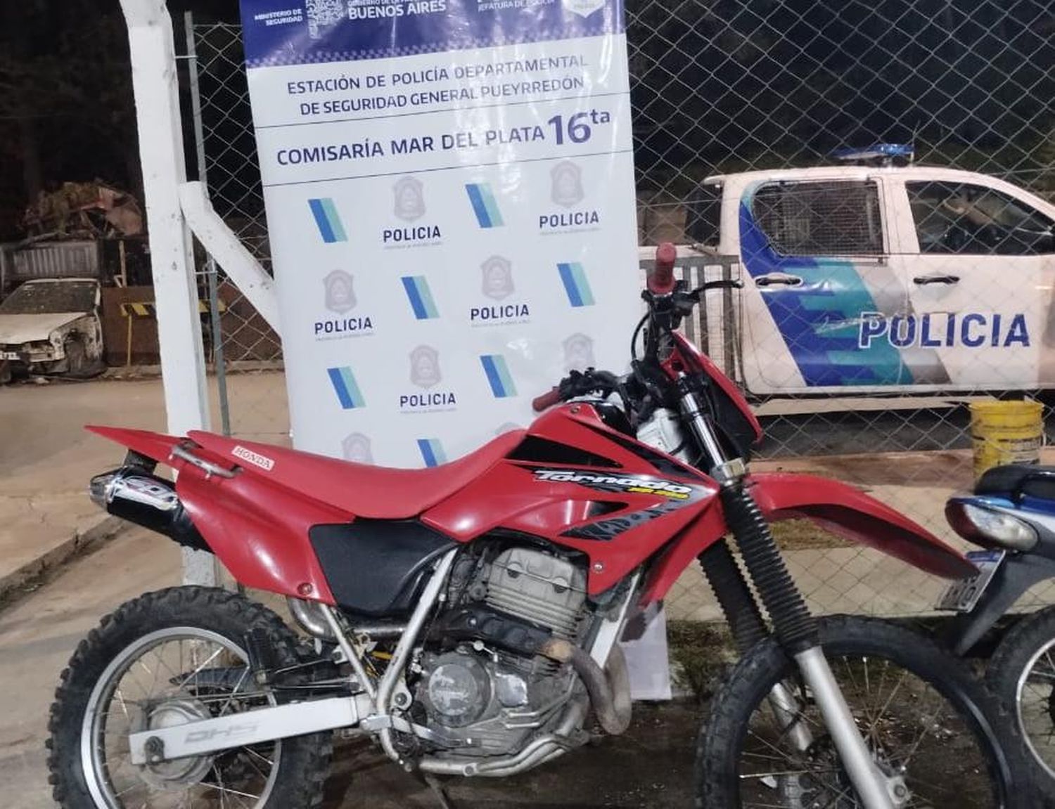 Detuvieron a un hombre por circular en una moto robada