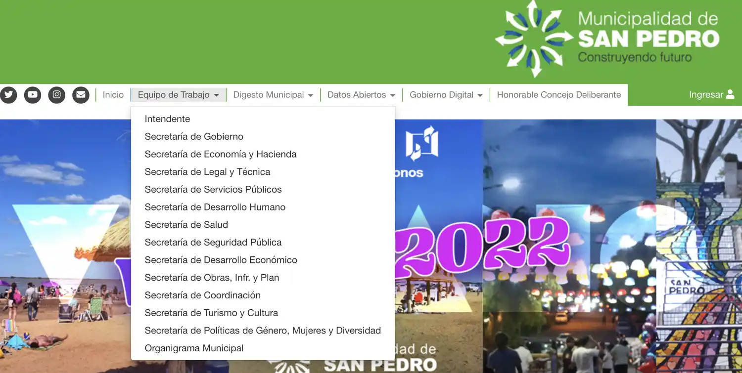 Tras la nota de La Opinión, actualizaron la web municipal