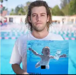 La portada del álbum de Nirvana es una de las más famosas de la música. Foto Instagram