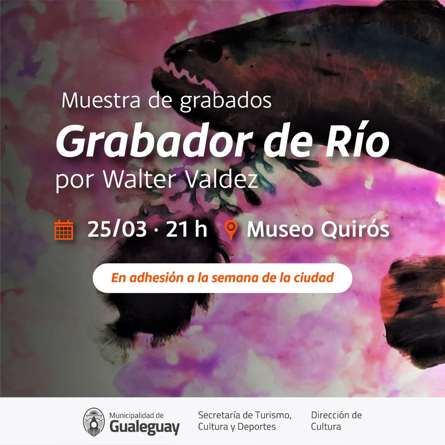 Realizarán una muestra de grabados en el Quirós