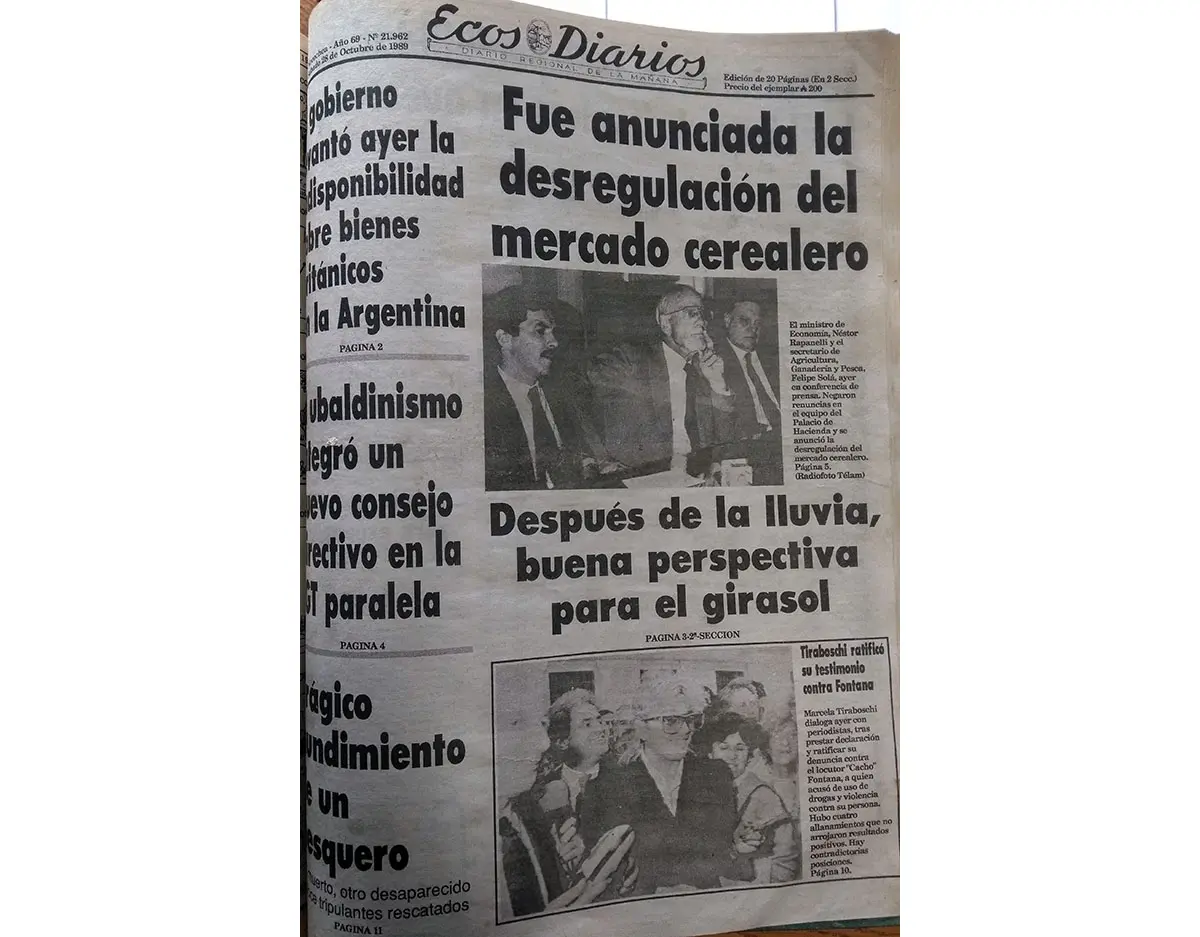 Sábado 28 de octubre de 1989