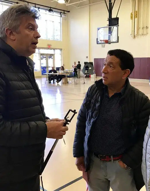 El abogado Mauricio D´Alessandro y Raúl Escudero, ambos referentes del Frente Renovador