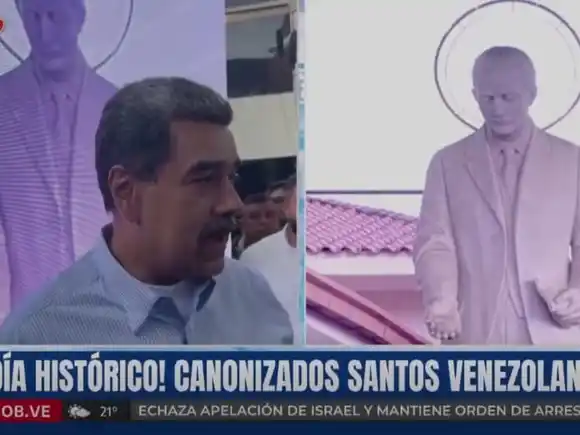"Es un día de júbilo y de reivindicación de la venezolanidad": Maduro celebra la canonización