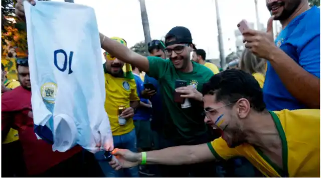 Clima hostil en la previa de Argentina-Brasil