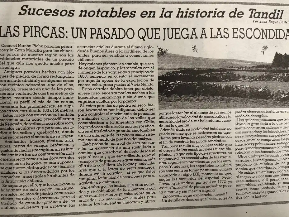 Las pircas: un pasado que juega a las escondidas