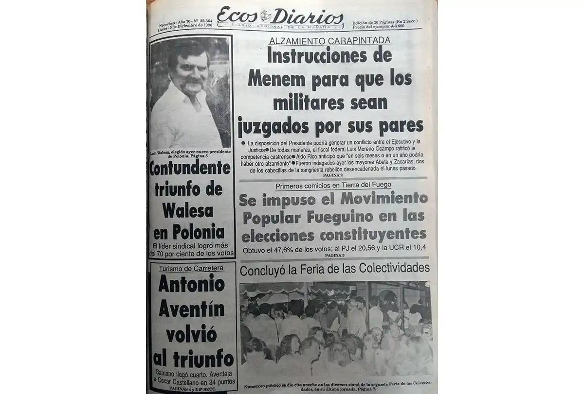 Lunes 10 de diciembre de 1990