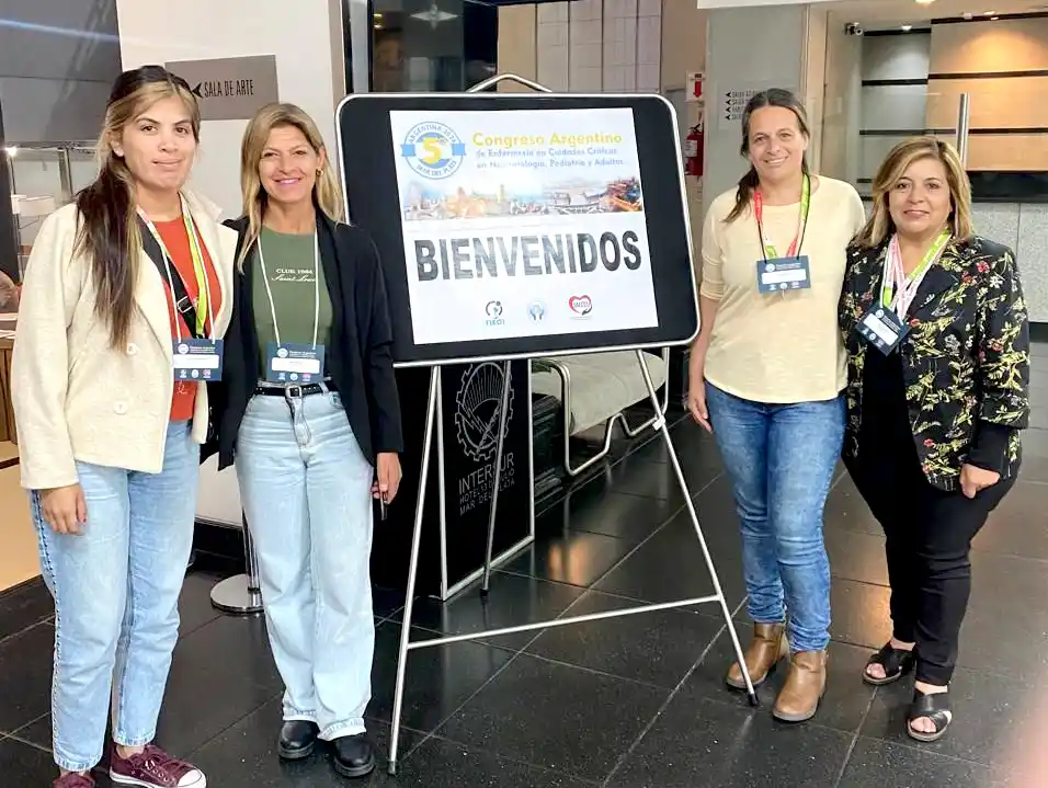 Representantes. Un equipo de enfermeras participó del encuentro