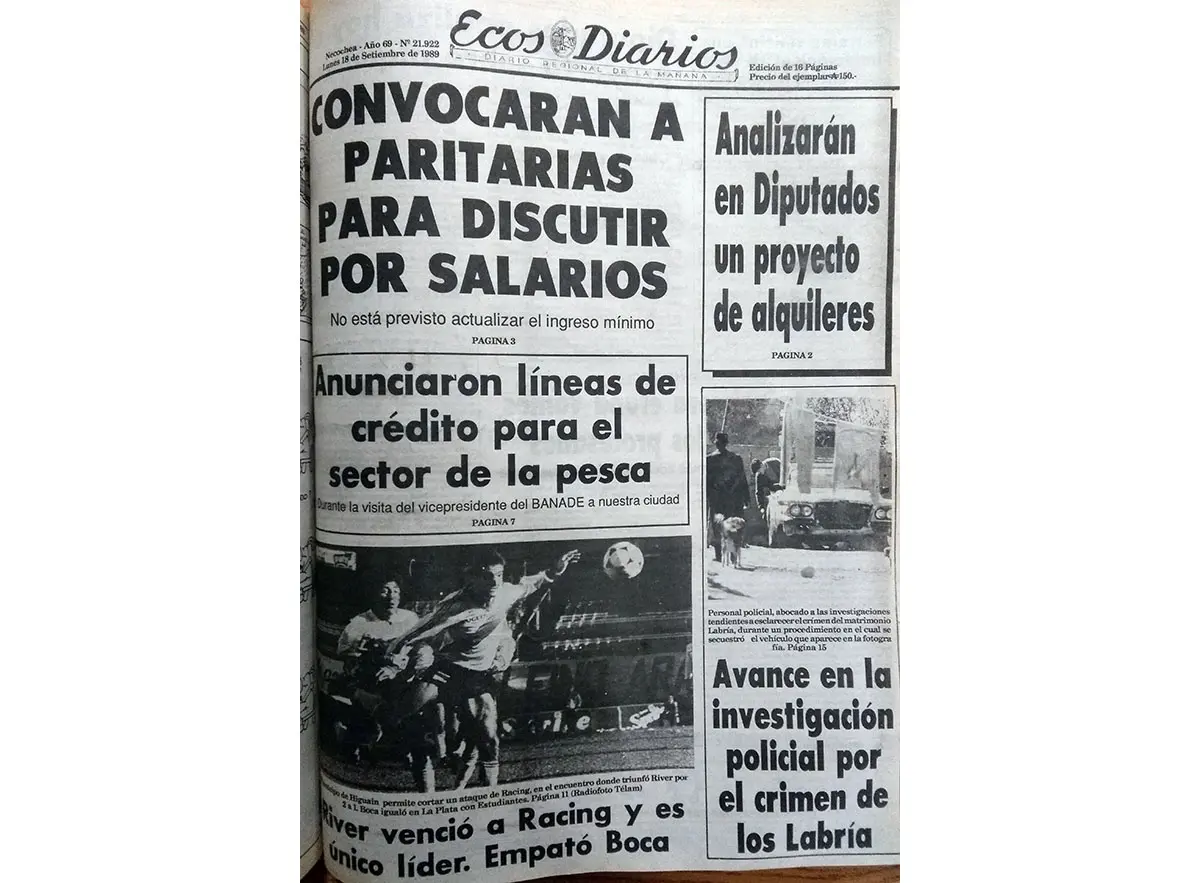 Lunes 18 de septiembre de 1989