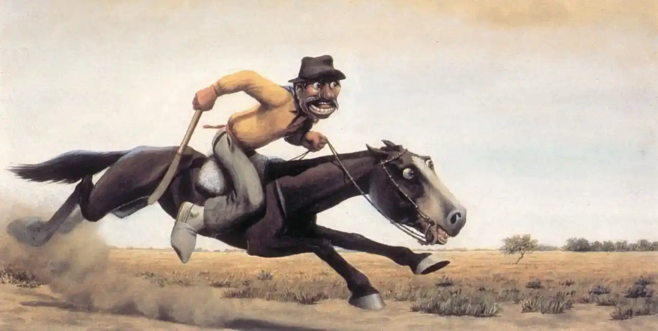 Molina Campos utilizó diversas técnicas para ser un cariñoso cronista del campo argentino. Foto: Archivo