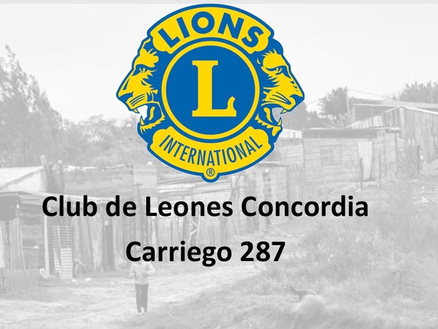 Colecta en el Club de Leones Concordia