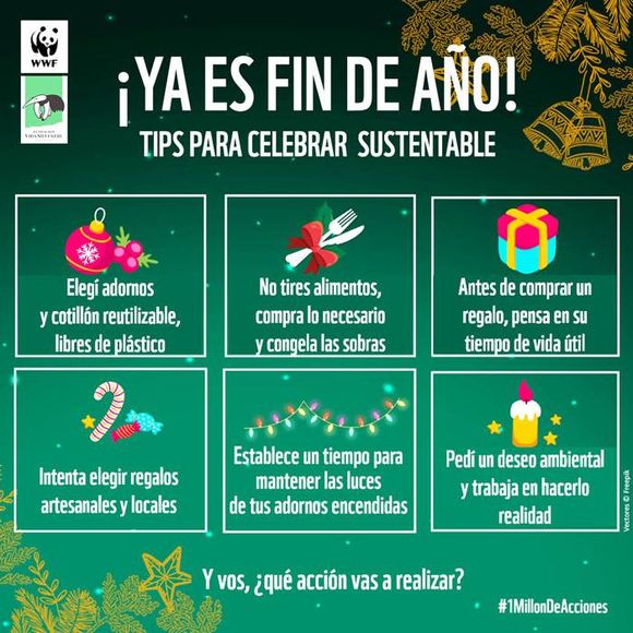 Ideas para festejar fin de año de una manera sustentable