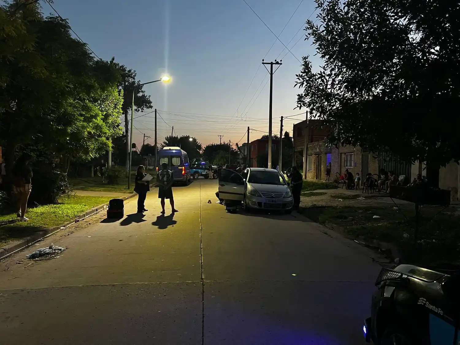 Balearon a un hombre en Pérez y hay tres detenidos.