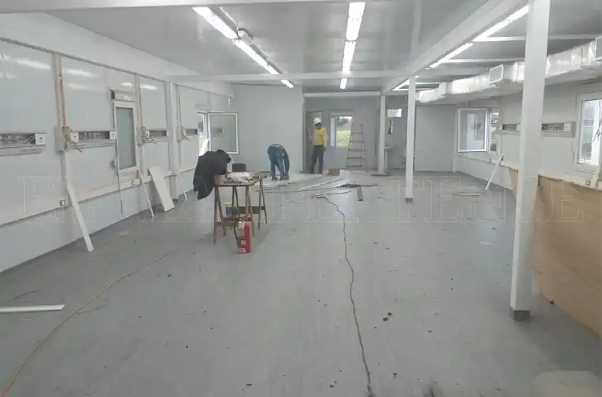 Mirá cómo está quedando por dentro el Hospital Modular