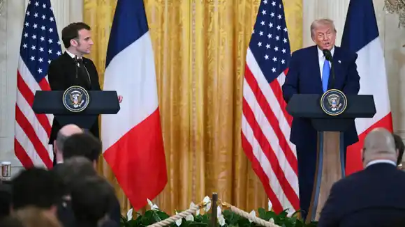 ¿LO HABRÁ LOGRADO? Macron espera haber «convencido» a Trump de librar a la UE de los aranceles