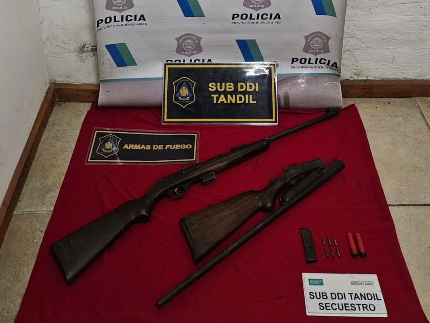 Encontraron dos armas de fuego en la vivienda del denunciado.