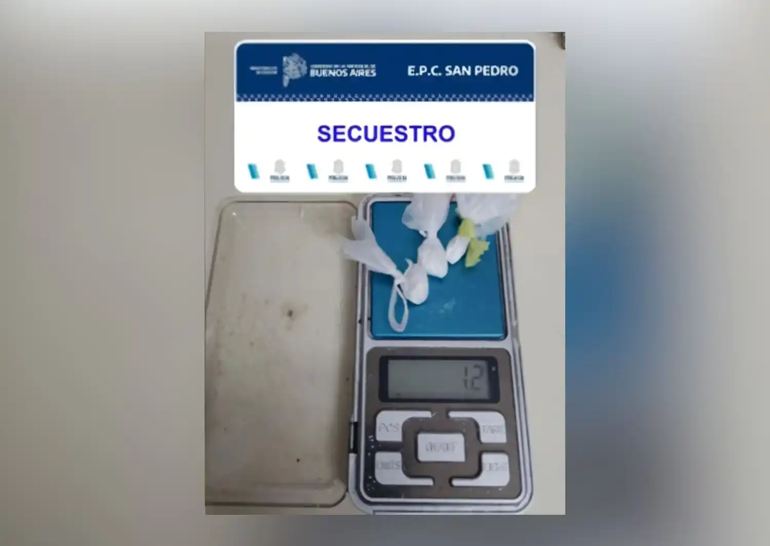 cocaína secuestrada