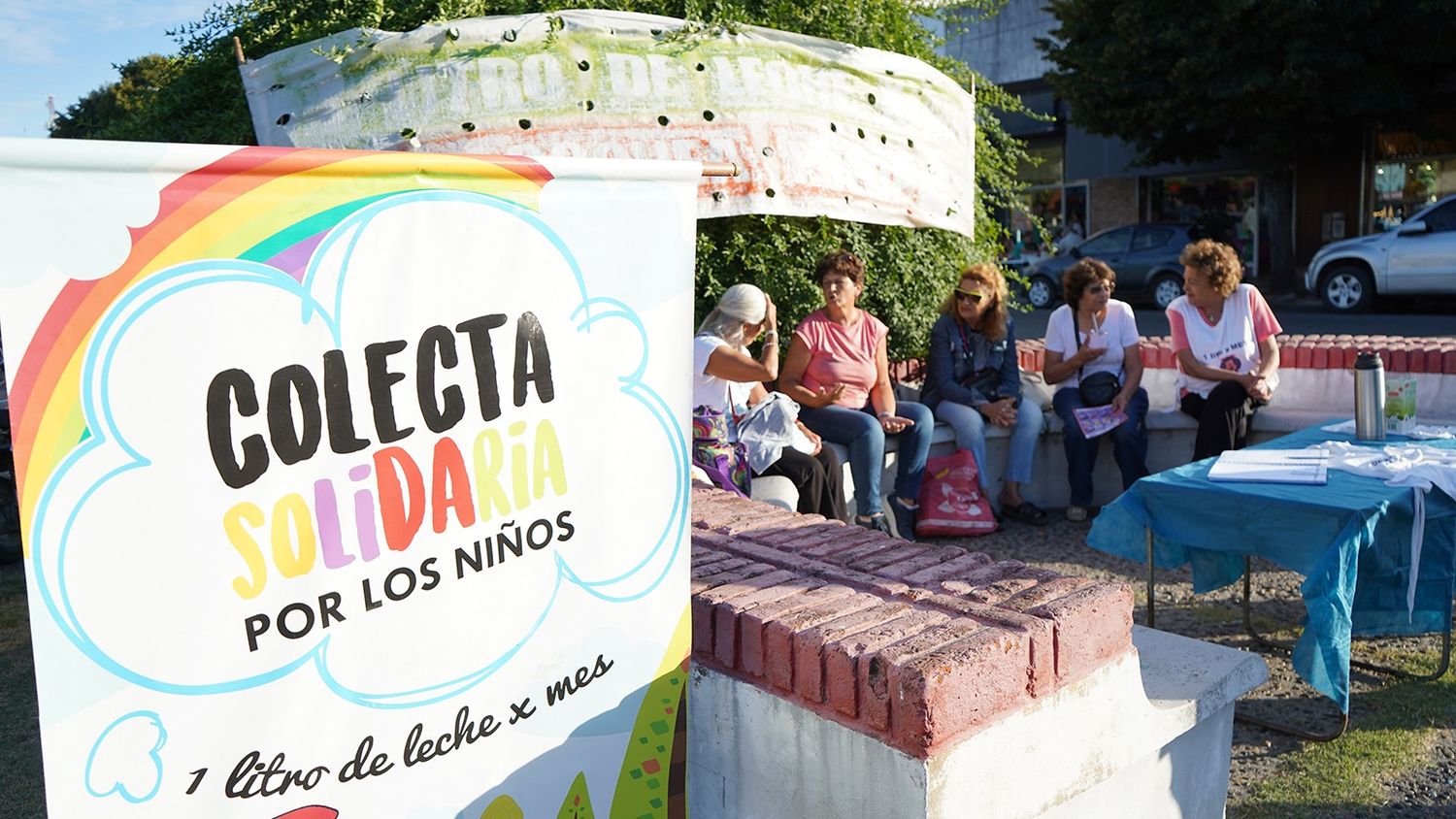 Acción solidaria. En el centro necochense
