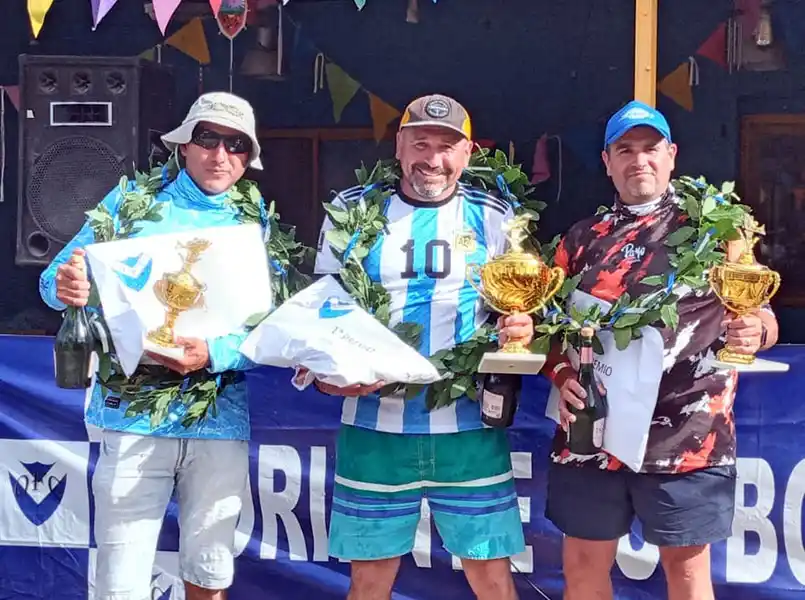Un pescador de La Dulce se subió al podio en el torneo de Marisol