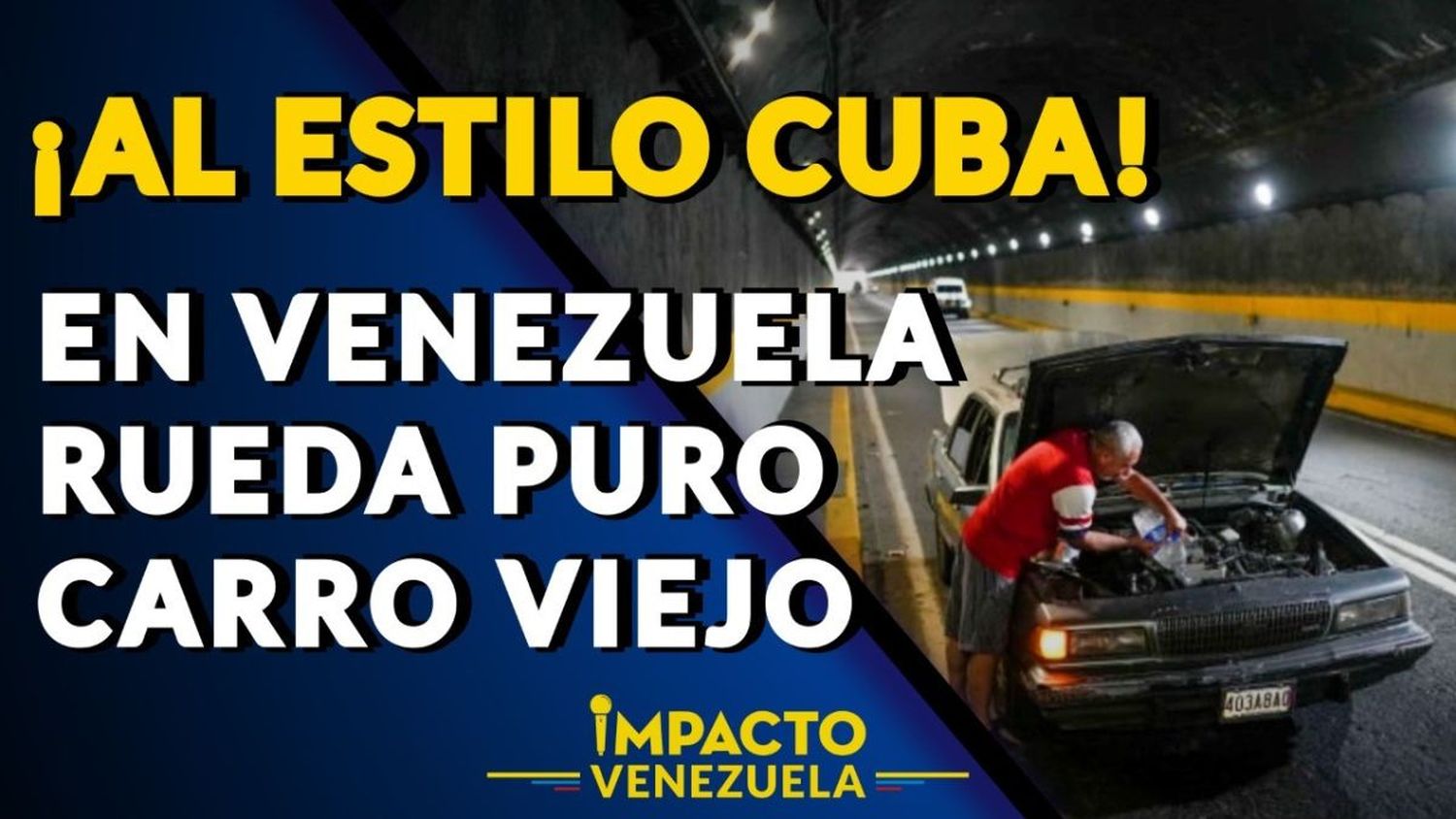 ¡AL ESTILO CUBA! En Venezuela rueda puro carro viejo – VIDEO IMPACTO VENEZUELA