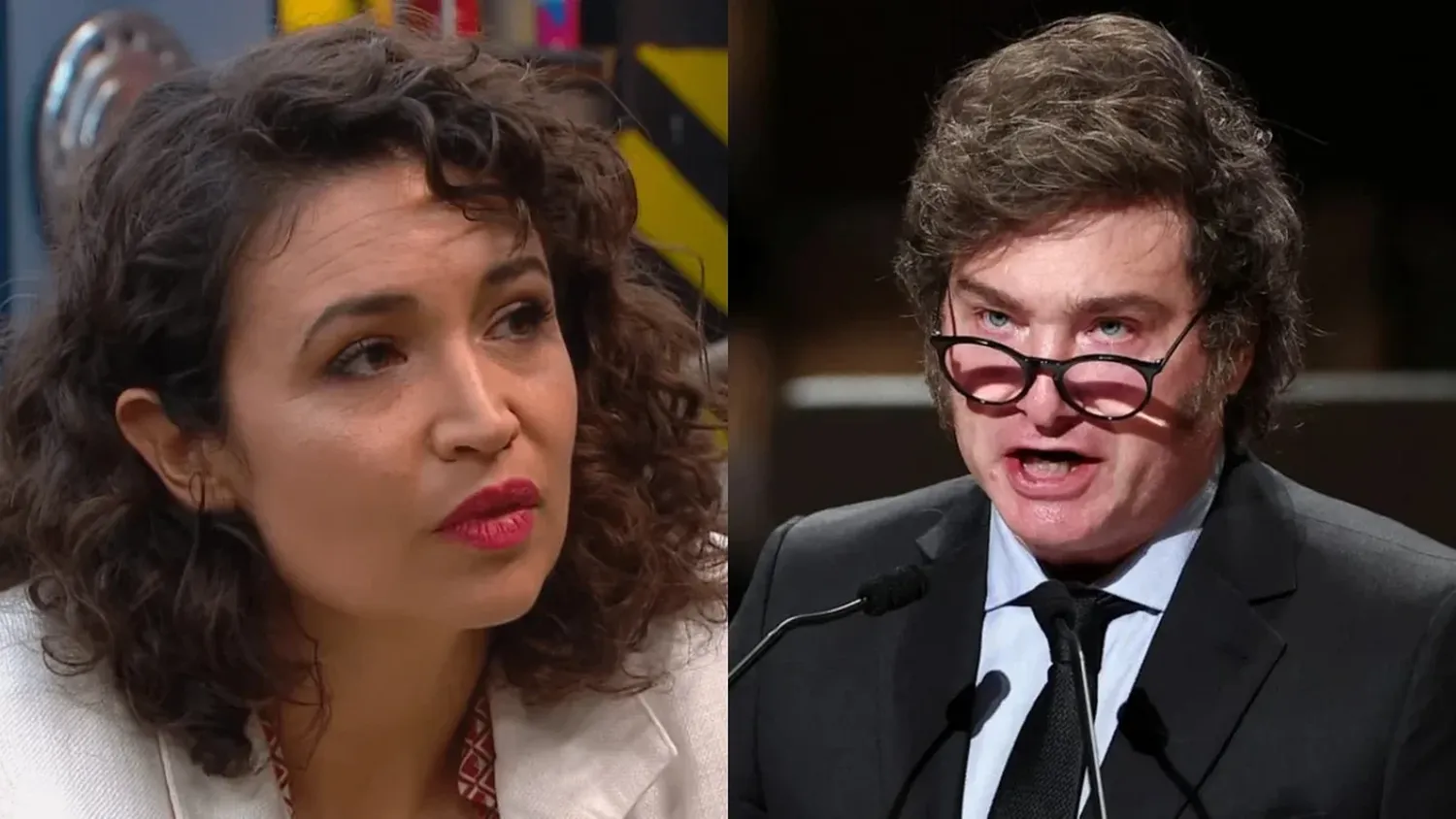 Denuncias cruzadas entre Julia Mengolini y Javier Milei.