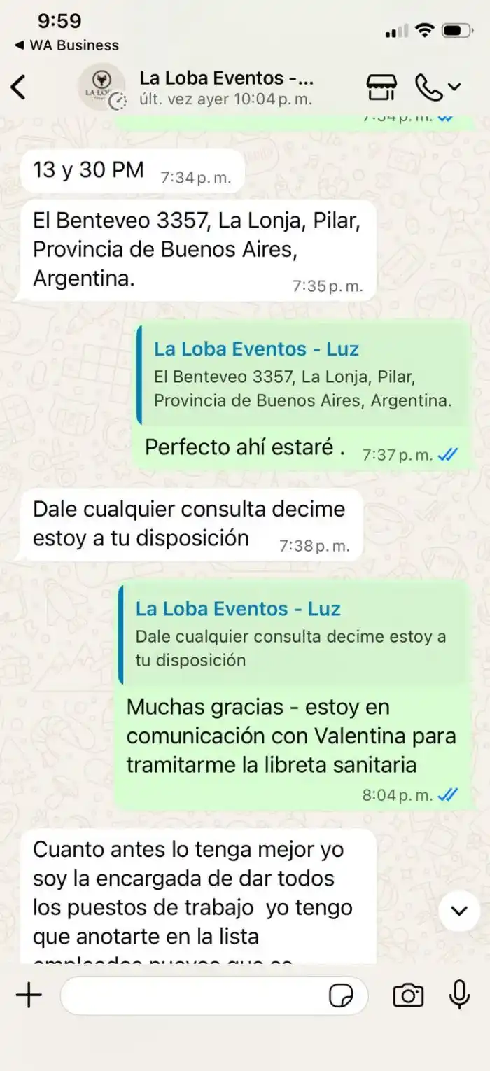 Alertan en Pilar por estafa con avisos falsos de empresa de eventos