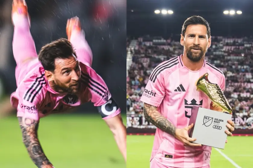 Messi brilló con un doblete en el primer partido de Playoffs con el Inter Miami