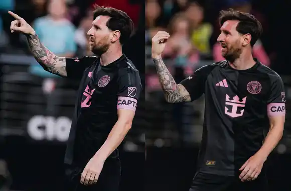 Messi festejó su primer gol del 2025 con un provocador gesto ante los hinchas mexicanos