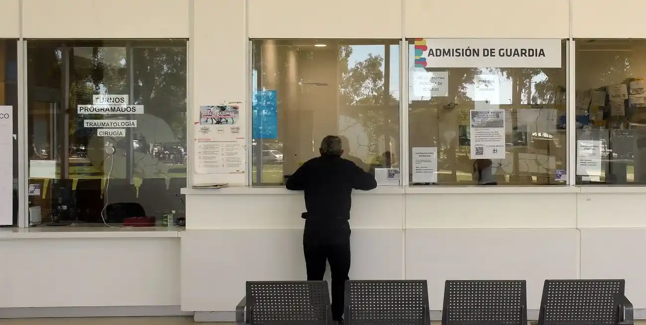 La guardia del hospital Iturraspe, referencia en el norte de la ciudad de Santa Fe. Foto: G. Di Salvatore.