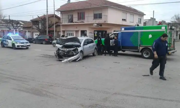 Accidente en 42 y 57