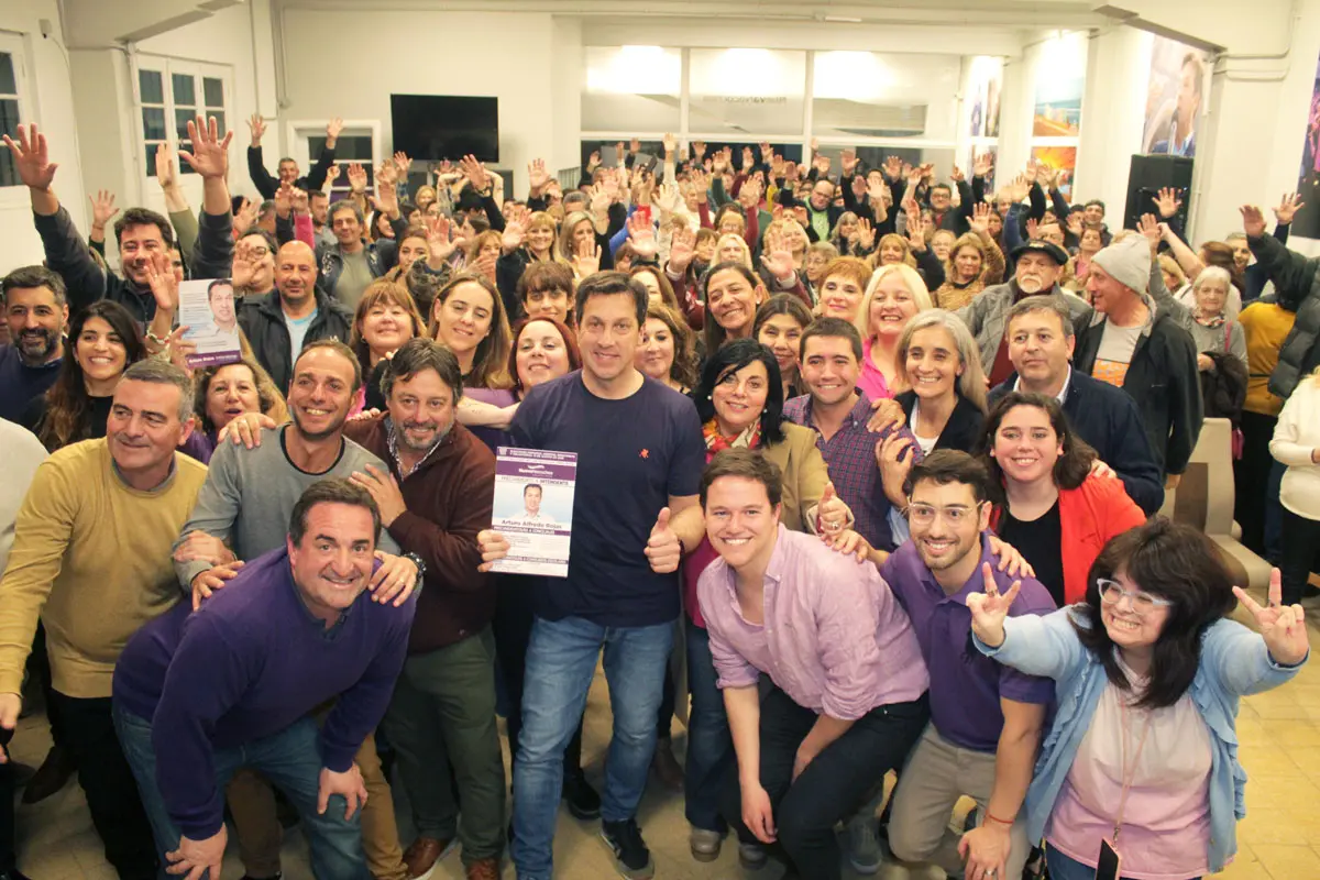 Clima de euforia. Expresaron Rojas, sus precandidatos, funcionarios y simpatizantes