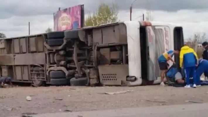 Así fue el vuelco fatal del micro con hinchas de Boca