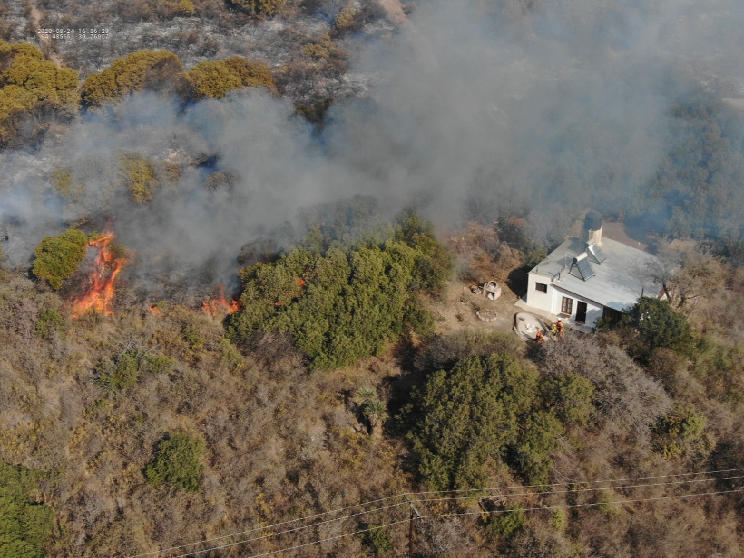 Tras los incendios, el gobierno nacional asiste a evacuados en Punilla