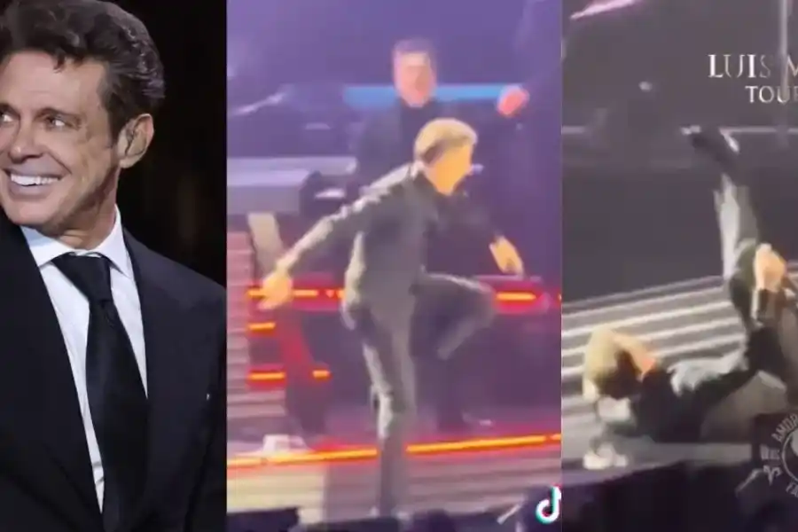 VIDEO | Luis Miguel le "erró al camino" y sufrió una caída en pleno show