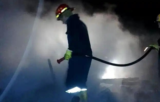 Se quemó una vivienda completa en Pueblo General Belgrano 