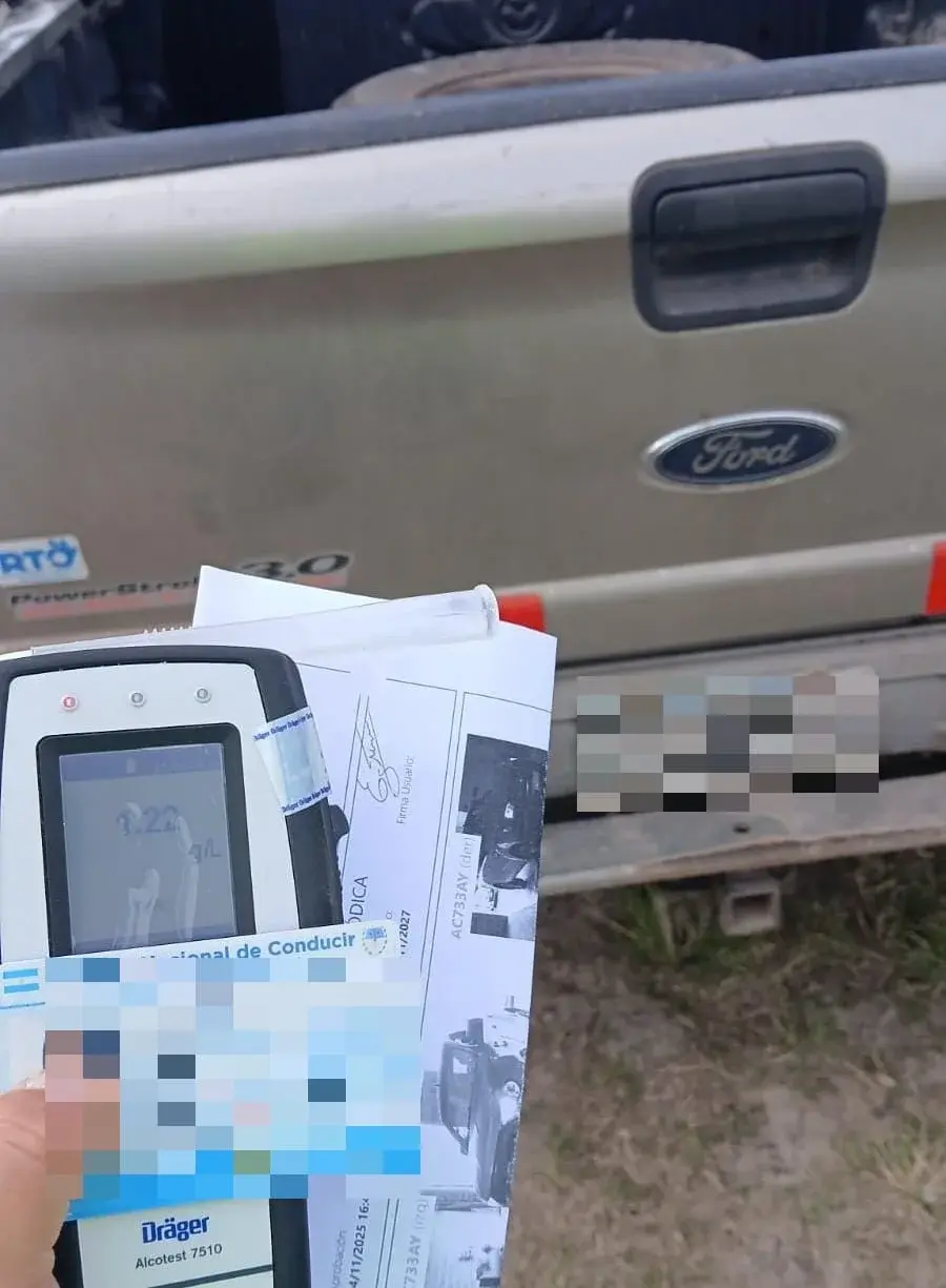 Florencia: secuestraron presunta droga y aprehendieron a un hombre durante un control en la Ruta 11