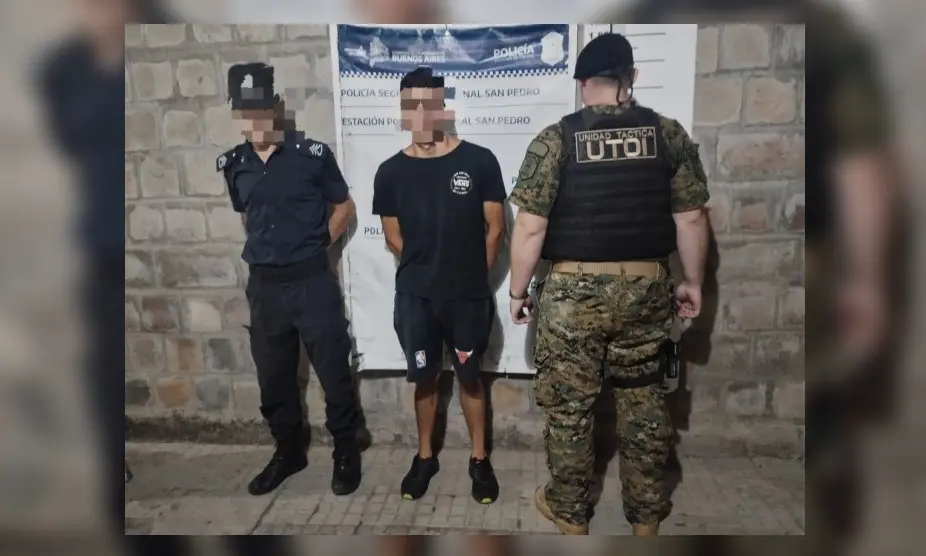 El joven fue aprehendido y trasladado a la Comisaría. Foto: prensa Policía.