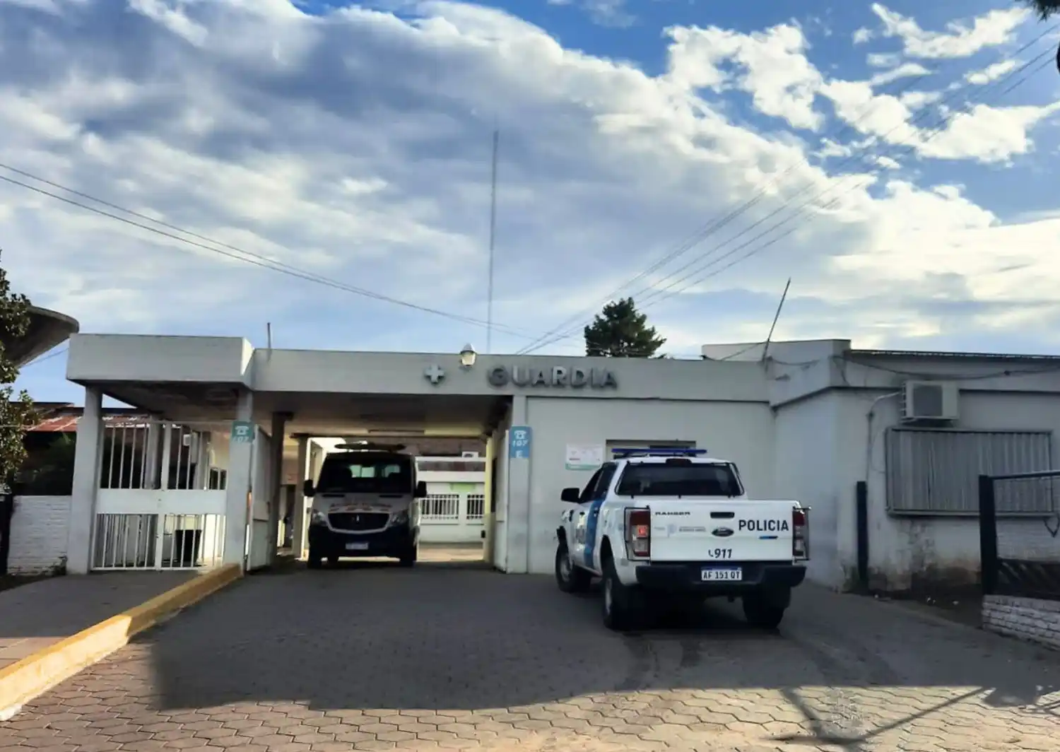 El herido fue trasladado a la Guardia.