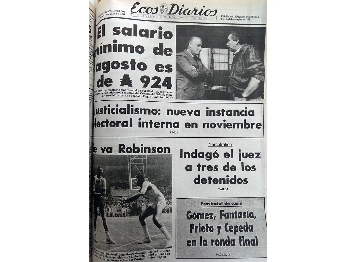 Sábado 16 de Julio de 1988