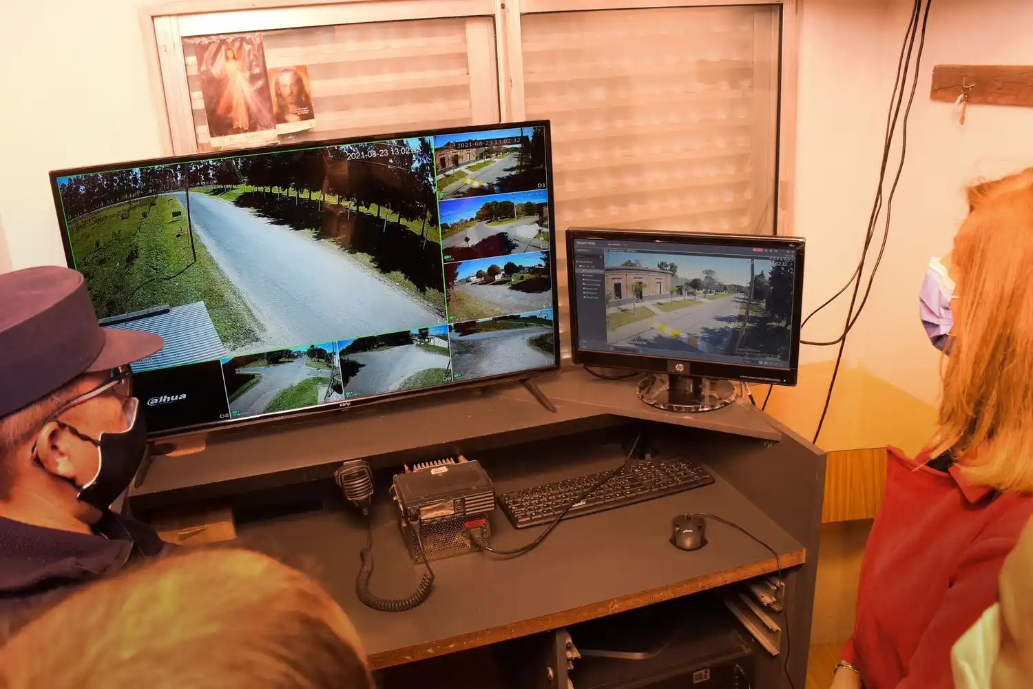 La ministra Romero visitó el centro de monitoreo de General Racedo