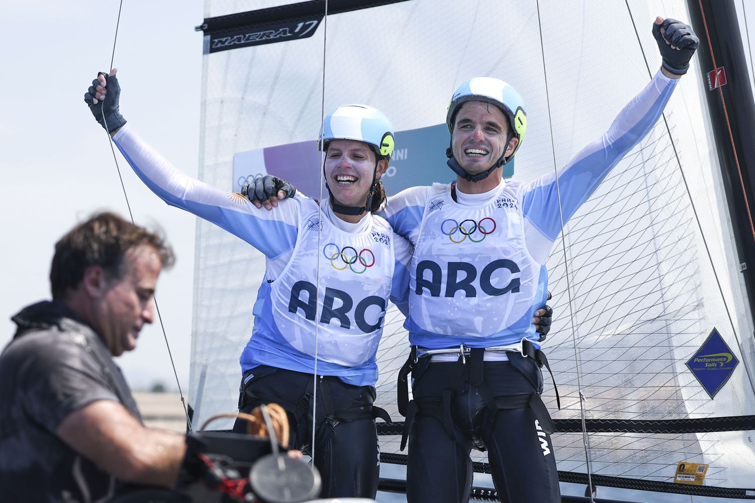 Bosco y Majdalani, tras el final de la competencia.