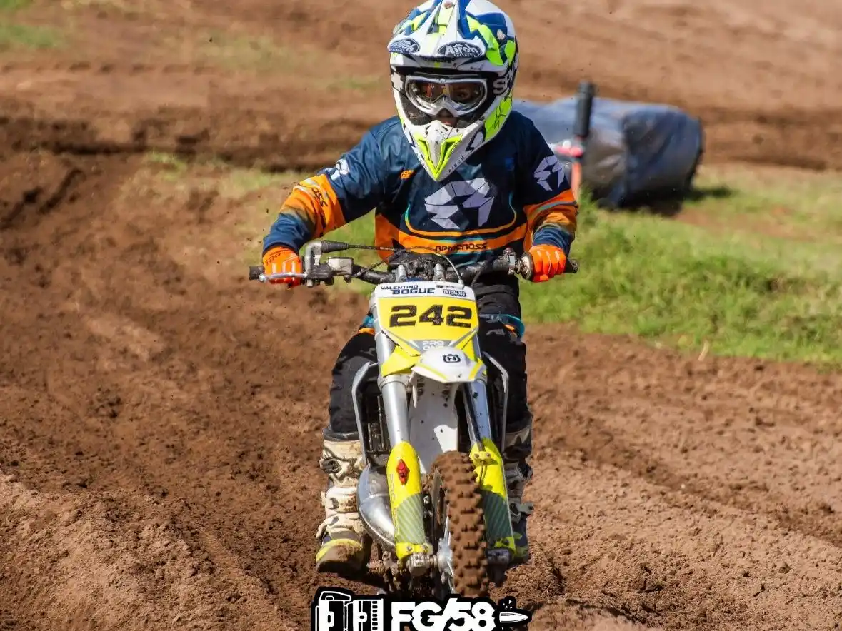 Valentino Bogue obtuvo el quinto puesto en el Nacional de Motocross