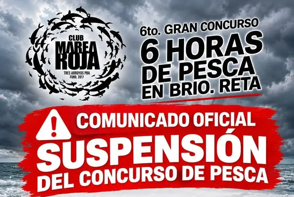 Marea Roja suspendió su concurso por los pronósticos desfavorables