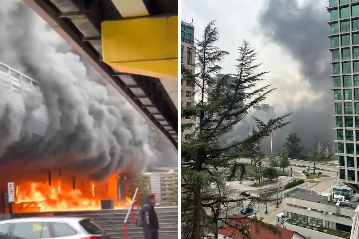 Metro de Santiago aclaró que el servicio en la estación Escuela Militar no se vio afectado por el incendio
