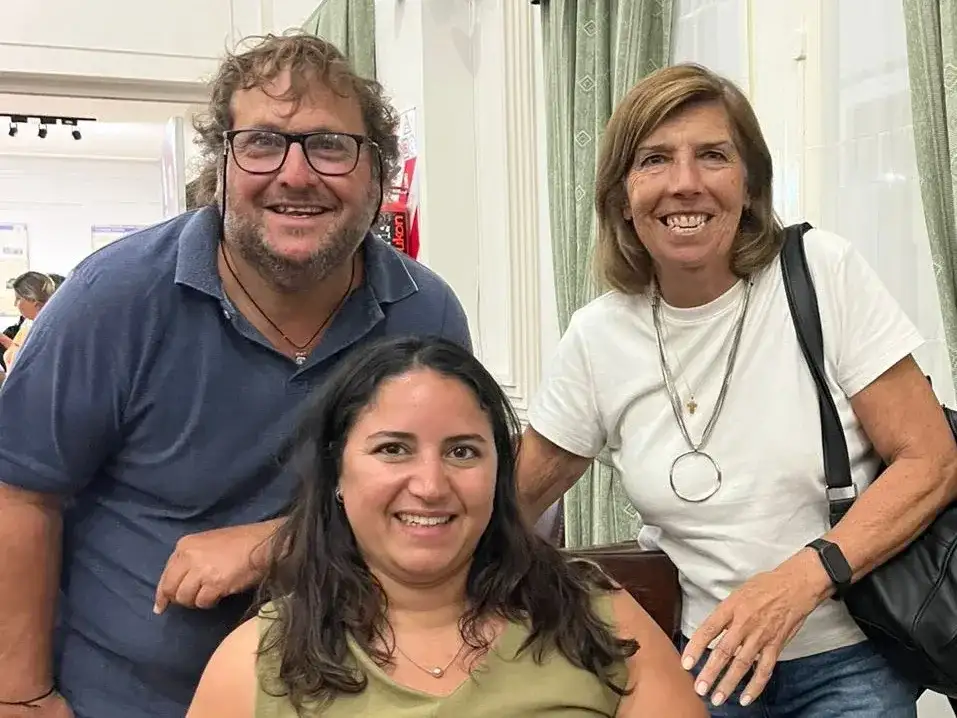 Leonardo Giorgetti, Rosa Lorenzo y Rosario Roldán