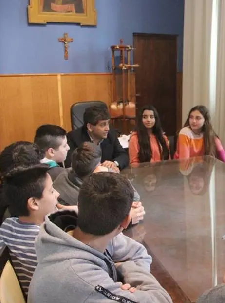 Estudiantes se reunieron con el intendente Fioramonti